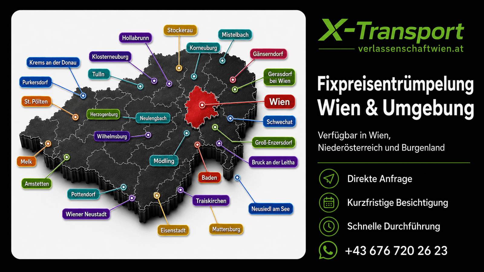 Fixpreisentrümpelung Wien und Umgebung