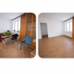 Verlassenschaft Entrümpelung im 14. Bezirk in Wien – Zimmer vor der Räumung mit Möbeln und Gegenständen