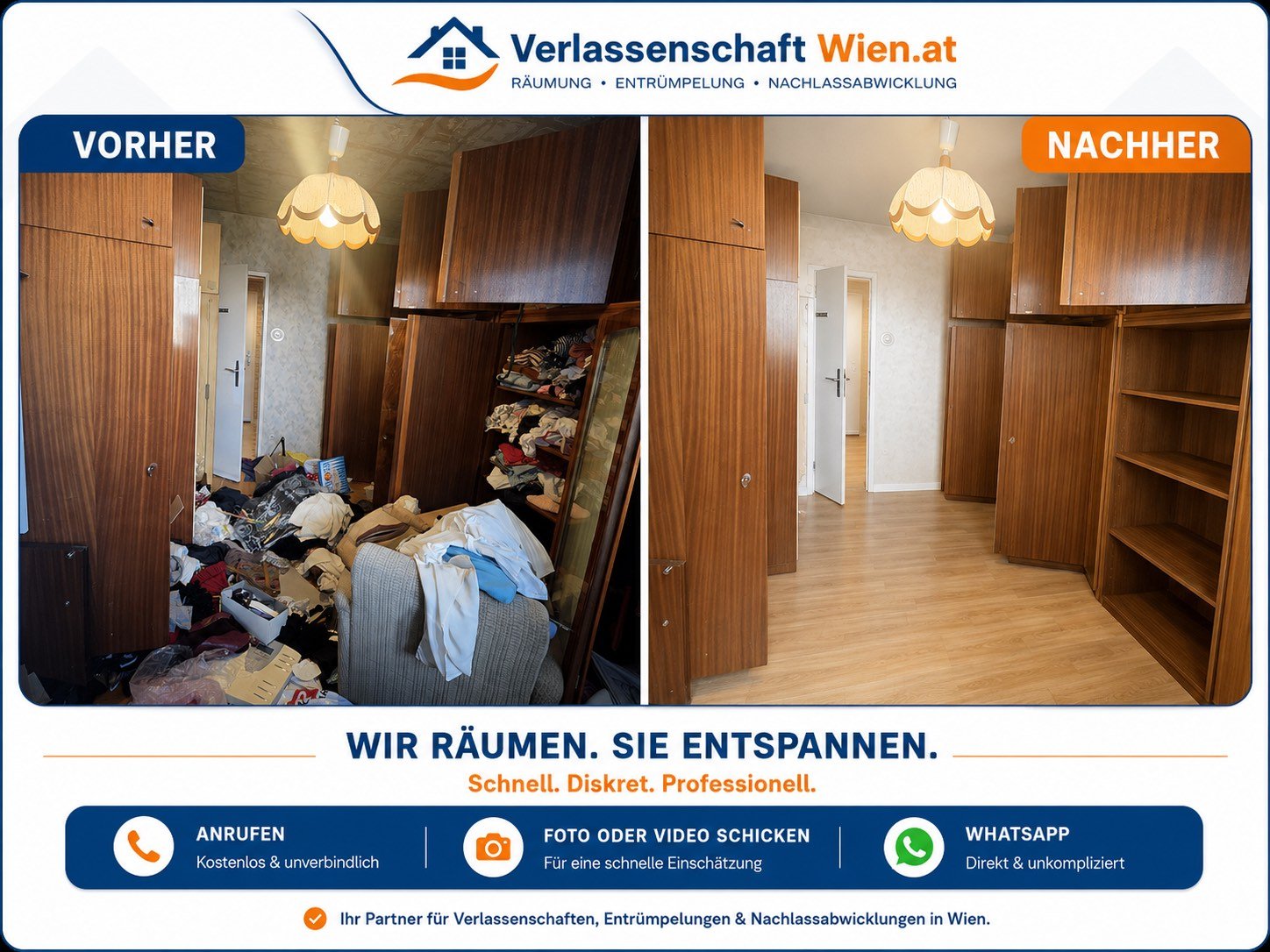 Entrümpelung in Ihrer Region – Fixpreise in ganz Österreich